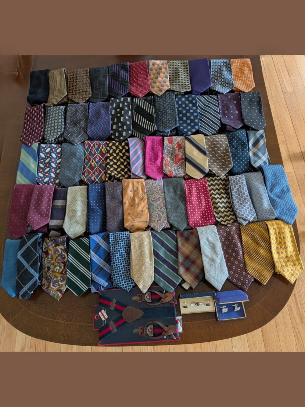 Menswear Lot Ralph Lauren Brooks Brothers Silk Wool Handmade Ties Cufflinks